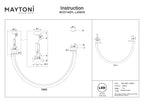 Lampa wisząca Maytoni Tau IP20 x MOD146PL-L40B3K | Czarny