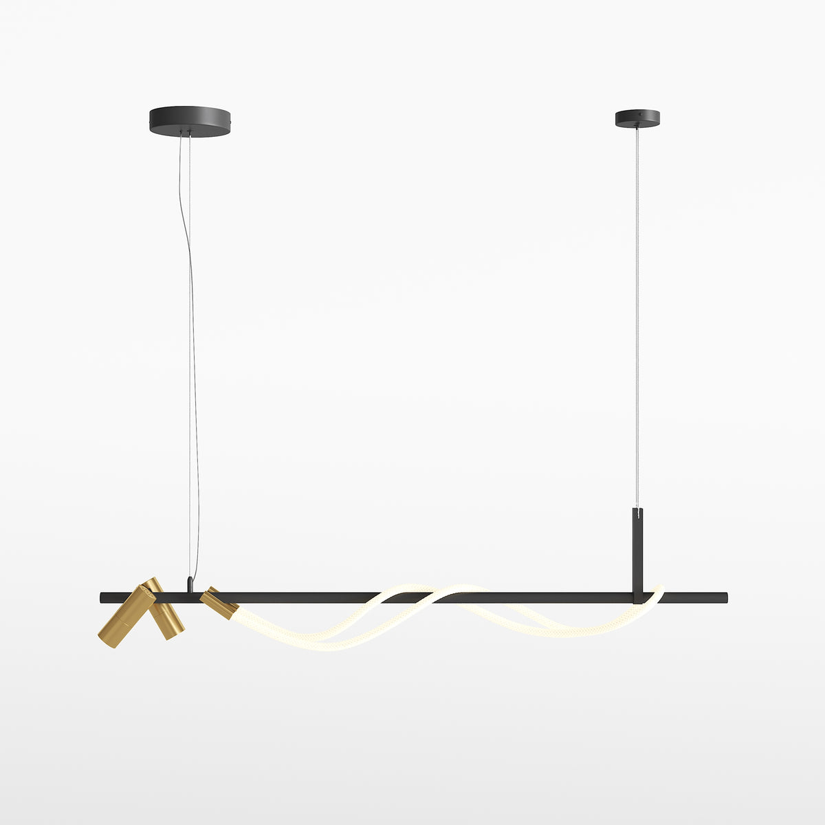 Lampa wisząca Maytoni Tau IP20 x MOD166PL-L30GB3K | Czarno-złoty