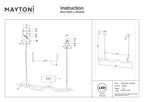 Lampa wisząca Maytoni Tau IP20 x MOD166PL-L30GB3K | Czarno-złoty