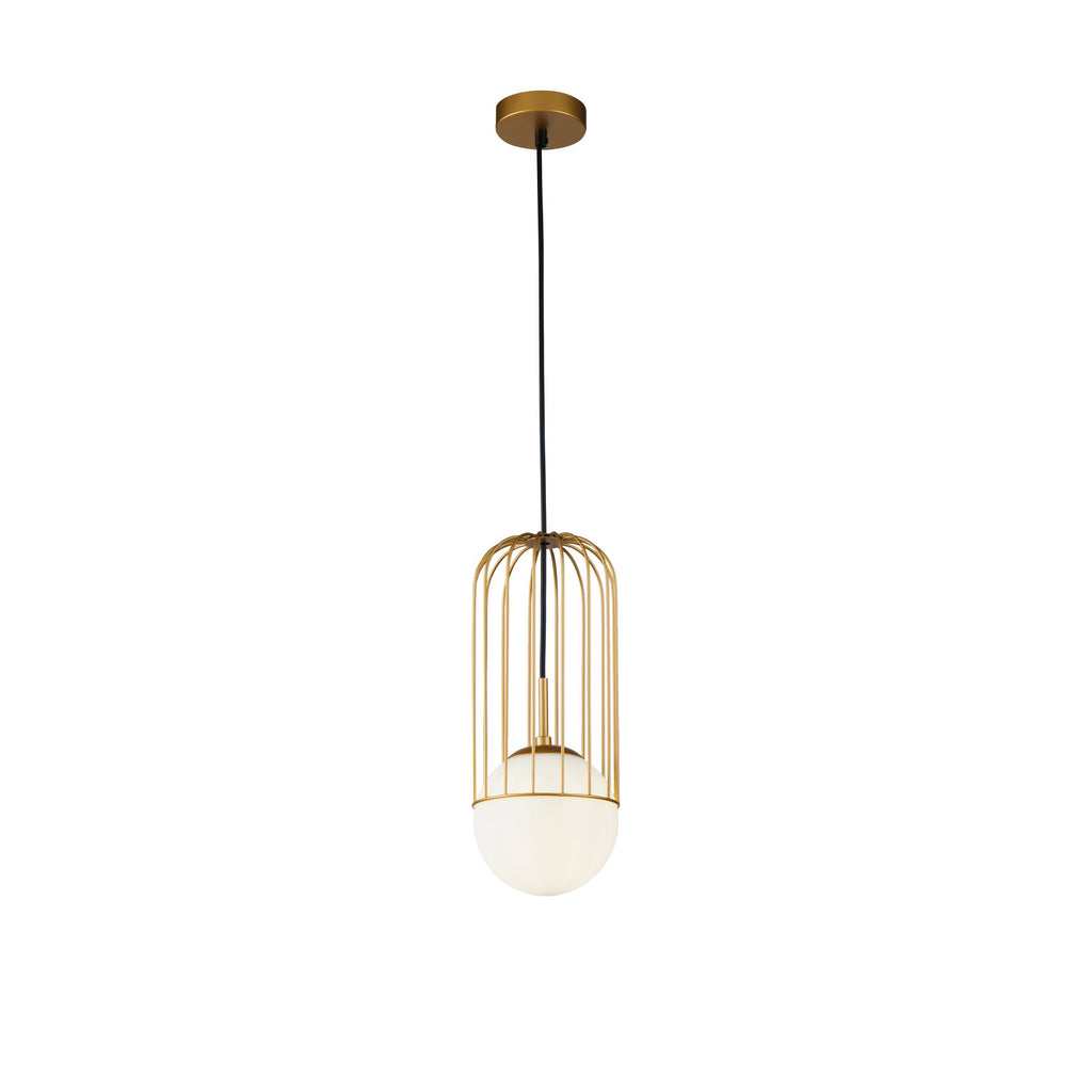 Lampa wisząca Maytoni Telford IP20 1xE27 P362PL-01G | Złoto