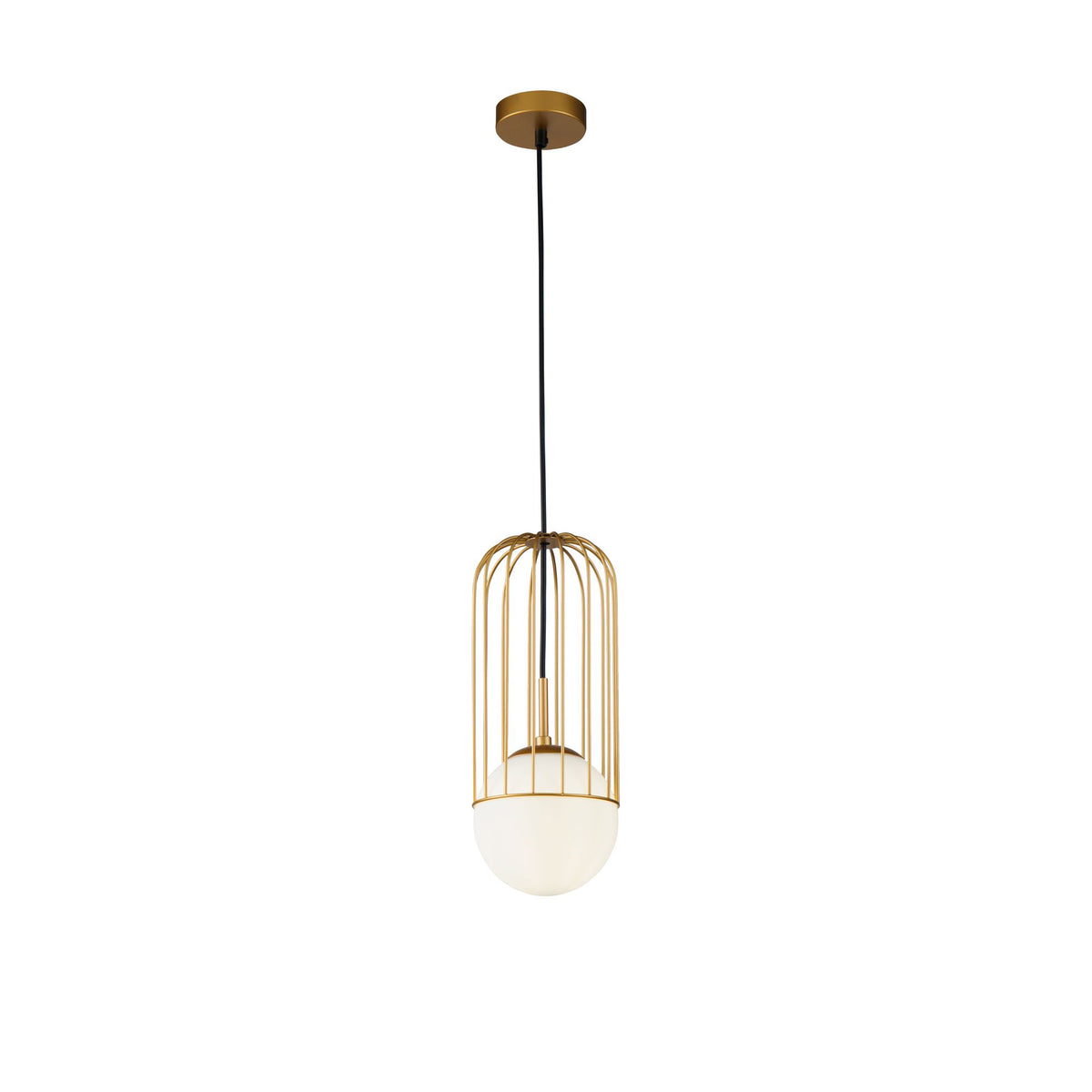 Lampa wisząca Maytoni Telford IP20 1xE27 P362PL-01G | Złoto