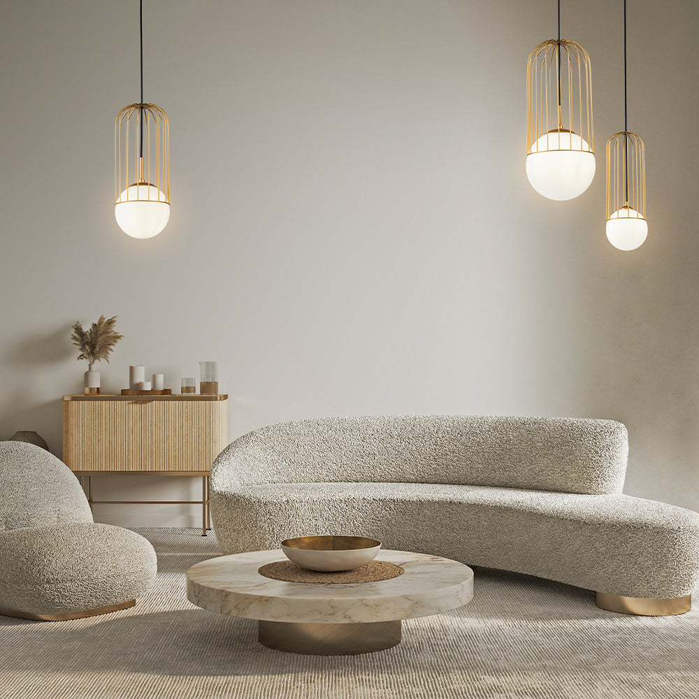 Lampa wisząca Maytoni Telford IP20 1xE27 P362PL-01G | Złoto