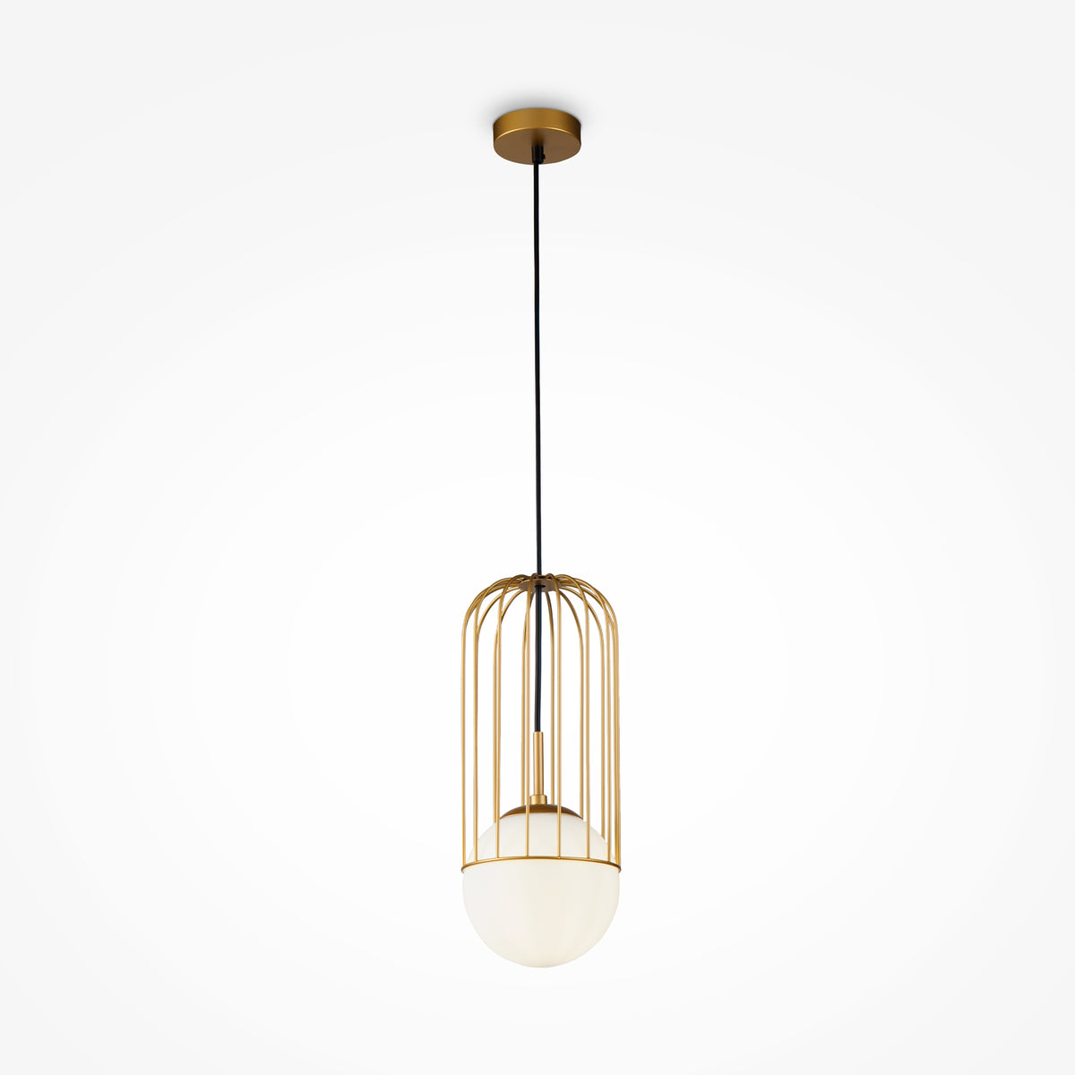 Lampa wisząca Maytoni Telford IP20 1xE27 P362PL-01G | Złoto