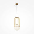 Lampa wisząca Maytoni Telford IP20 1xE27 P363PL-01G | Złoto