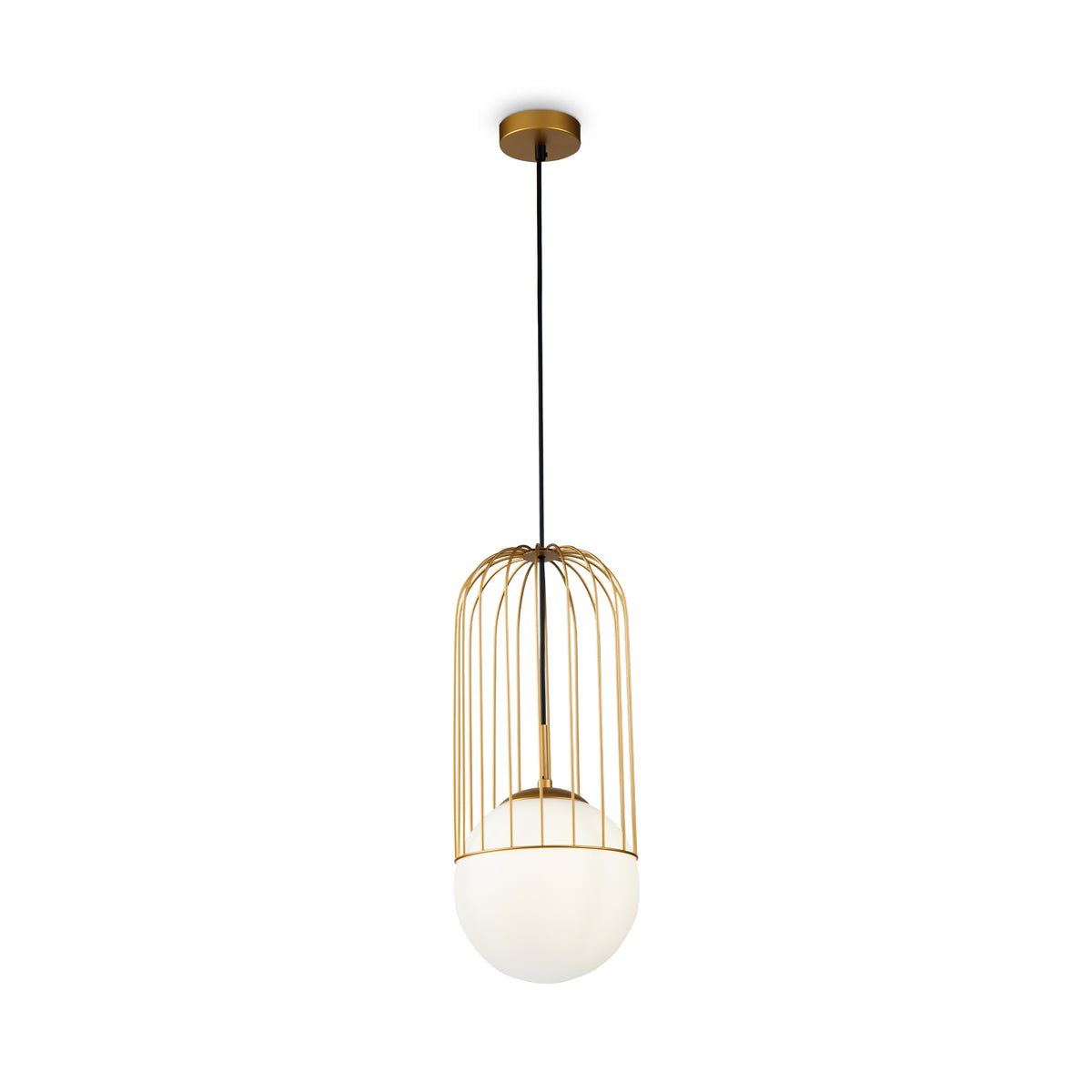 Lampa wisząca Maytoni Telford IP20 1xE27 P363PL-01G | Złoto