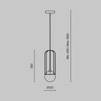 Lampa wisząca Maytoni Telford IP20 1xG9 P361PL-01G | Złoto