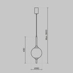 Lampa wisząca Maytoni The Sixth Sense IP20 x Z020PL-L6B3K | Czarny