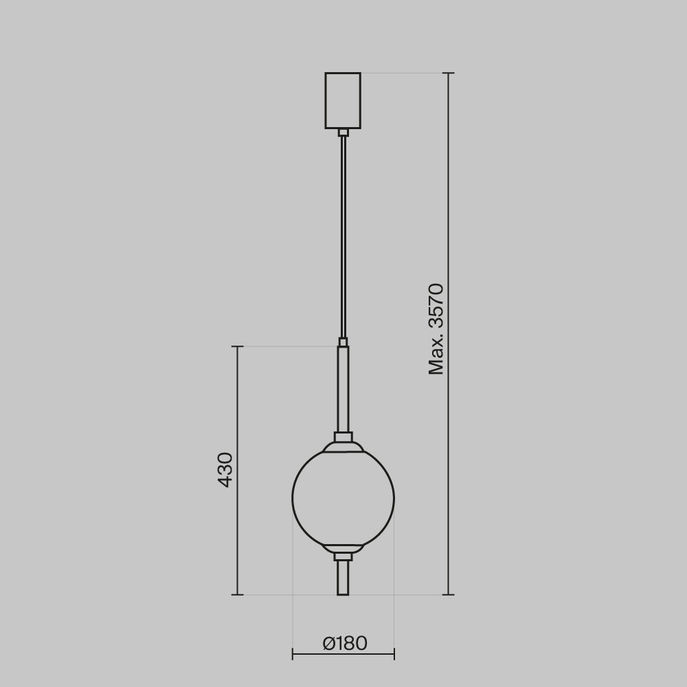 Lampa wisząca Maytoni The Sixth Sense IP20 x Z020PL-L6BS3K | Mosiądz