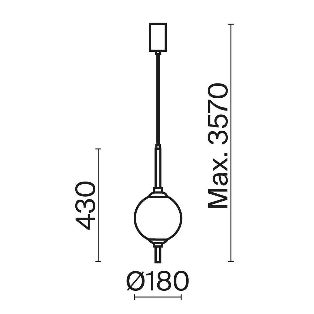 Lampa wisząca Maytoni The Sixth Sense IP20 x Z020PL-L6BS3K | Mosiądz