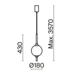 Lampa wisząca Maytoni The Sixth Sense IP20 x Z020PL-L6BS3K | Mosiądz