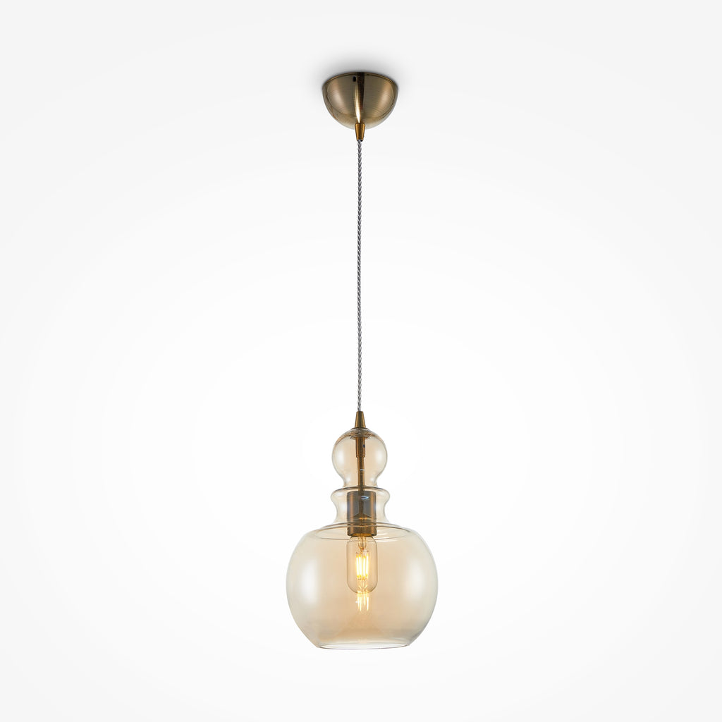 Lampa wisząca Maytoni Tone IP20 1xE27 P003PL-01BZ | Brązowy