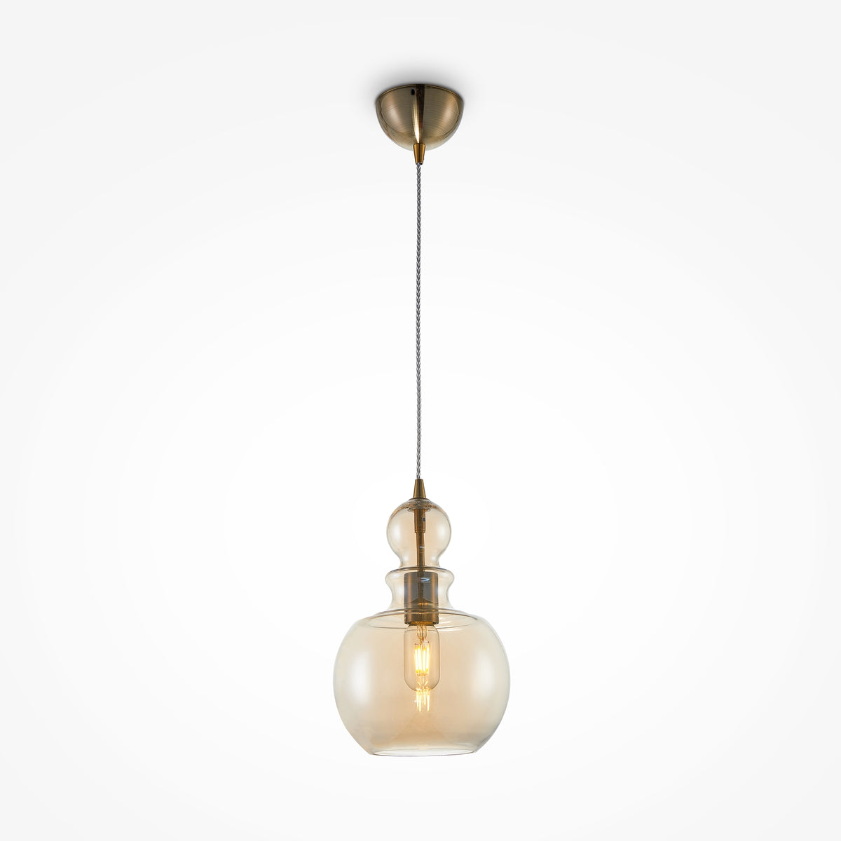 Lampa wisząca Maytoni Tone IP20 1xE27 P003PL-01BZ | Brązowy