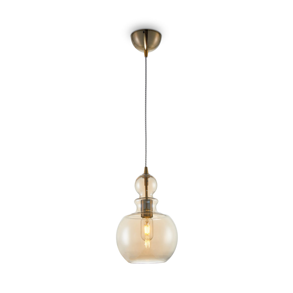 Lampa wisząca Maytoni Tone IP20 1xE27 P003PL-01BZ | Brązowy