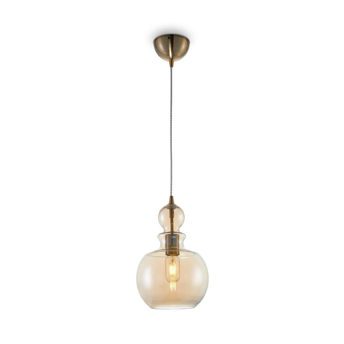 Lampa wisząca Maytoni Tone IP20 1xE27 P003PL-01BZ | Brązowy