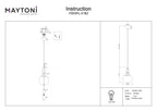 Lampa wisząca Maytoni Tone IP20 1xE27 P003PL-01BZ | Brązowy