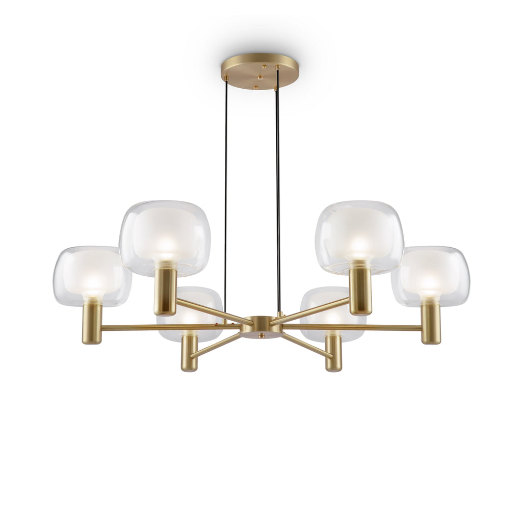 Lampa wisząca Maytoni Vision IP20 6xE14 MOD411PL-06G | Złoto