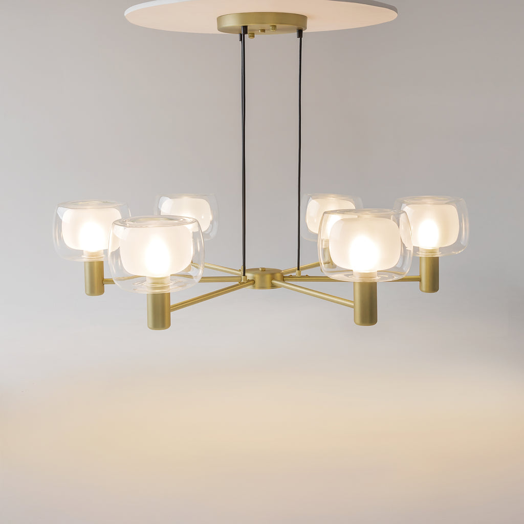 Lampa wisząca Maytoni Vision IP20 6xE14 MOD411PL-06G | Złoto