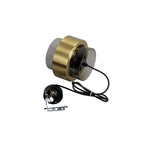 Lampa wisząca Miele, duża, czarny/dymiony/złoty, 1x40W E27