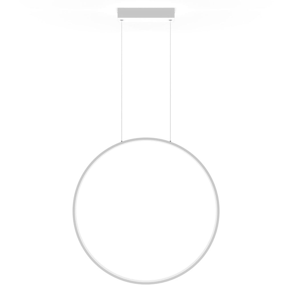 Lampa wisząca Mirror L biała IP44 LED CCT