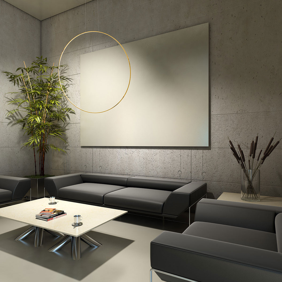 Lampa wisząca Mirror S złota IP44 LED CCT