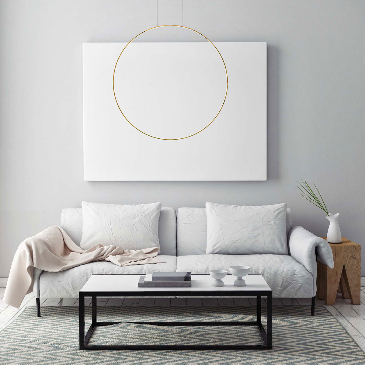 Lampa wisząca Mirror S złota IP44 LED CCT