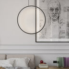 Lampa wisząca Mirror czarna LED CCT