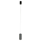 Lampa wisząca Moldes szer. 6cm 7W LED ciepła biel 3000K | czarny
