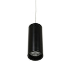 Lampa wisząca Moldes szer. 6cm 7W LED ciepła biel 3000K | czarny