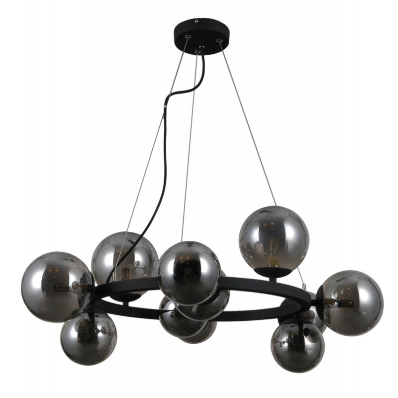 Lampa wisząca Montora śr. 64cm 11xG9 | czarna