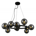 Lampa wisząca Montora śr. 64cm 11xG9 | czarna