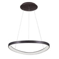 Lampa wisząca Morfi śr. 65cm 48W LED ciepła biel 3000K | kawowy/biały