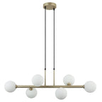 Lampa wisząca OLBIA wys. cał. 88cm 6xG9 | złoty