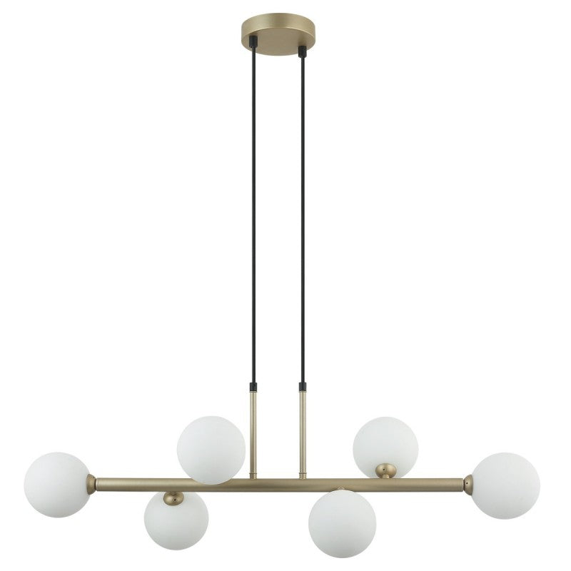Lampa wisząca OLBIA wys. cał. 88cm 6xG9 | złoty