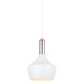 Lampa wisząca OPHELIA śr. 25cm E27 | biały/miedziany