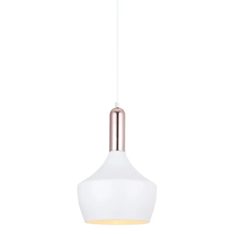 Lampa wisząca OPHELIA śr. 25cm E27 | biały/miedziany
