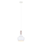 Lampa wisząca OPHELIA śr. 25cm E27 | biały/miedziany