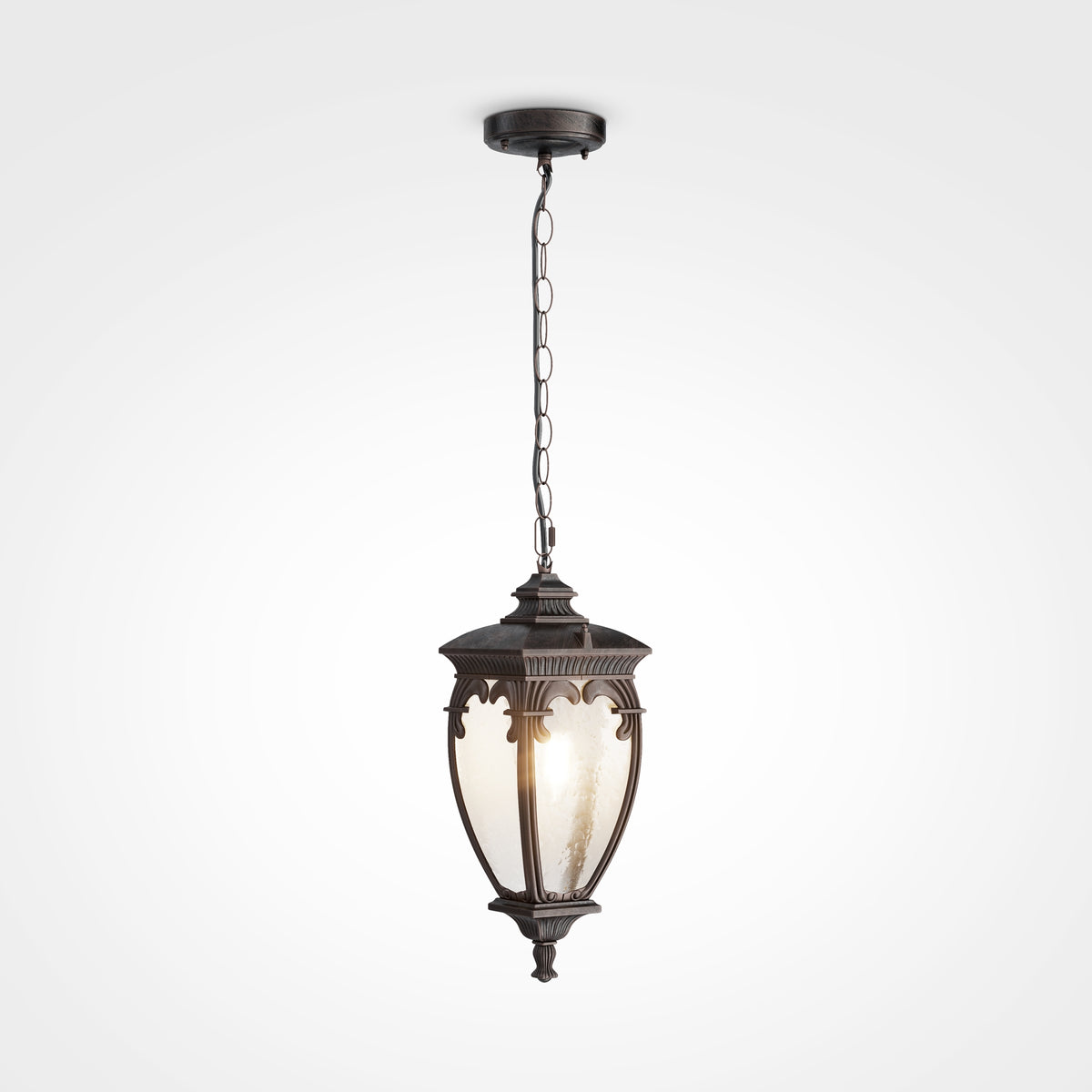 Lampa wisząca Outdoor Fleur IP44 1xE27 O414PL-01BZ | Brąz antyczny