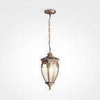 Lampa wisząca Outdoor Fleur IP44 1xE27 O414PL-01GB | Czarny ze złotem