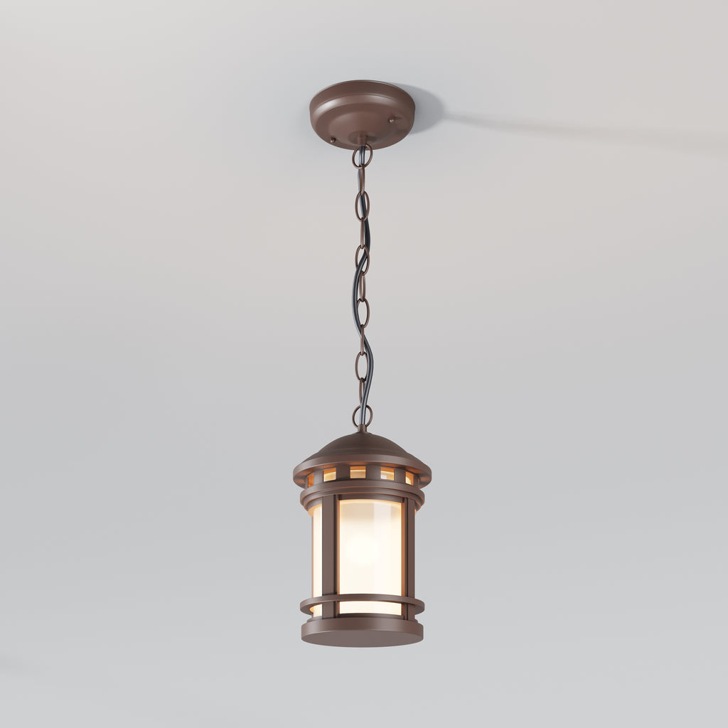 Lampa wisząca Outdoor Salamanca IP44 1xE27 O031PL-01BR | Brązowy