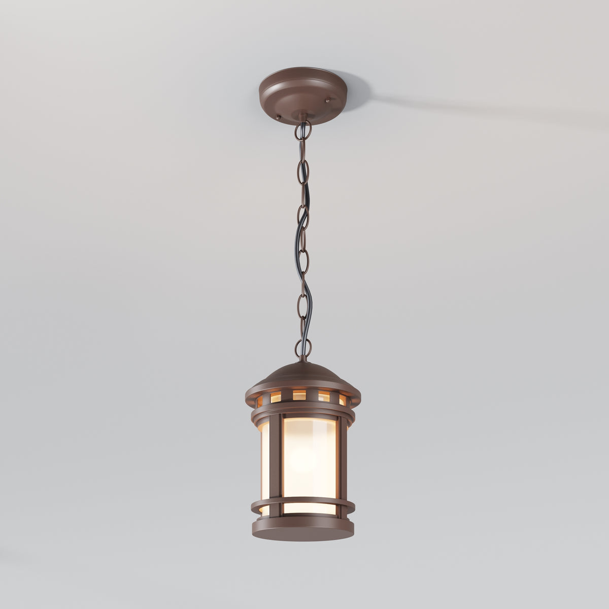 Lampa wisząca Outdoor Salamanca IP44 1xE27 O031PL-01BR | Brązowy