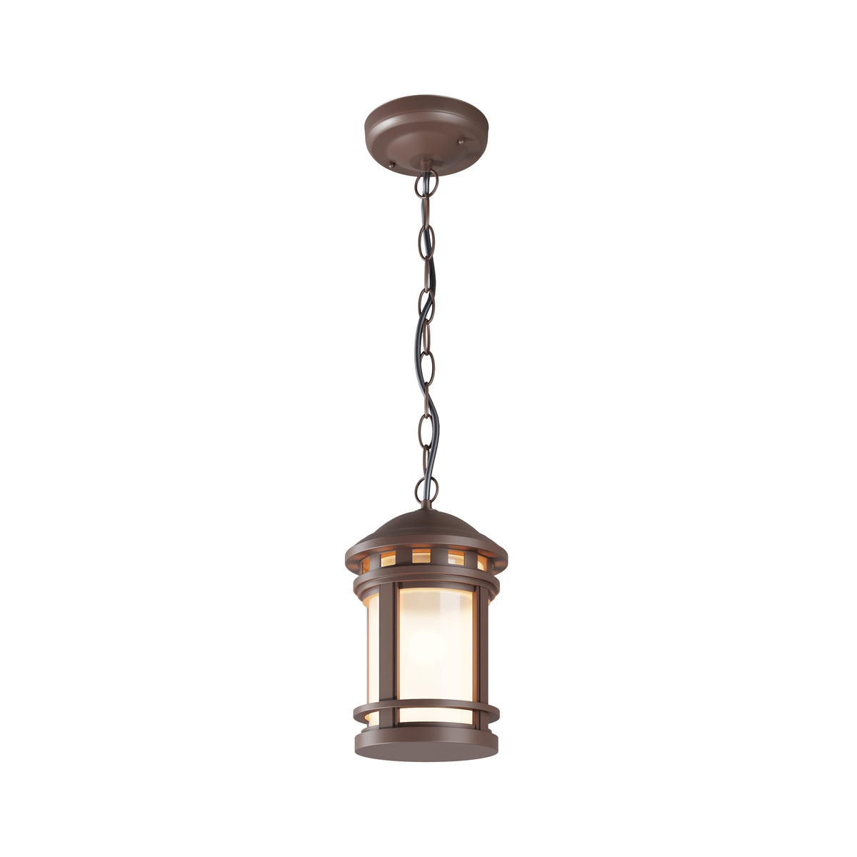 Lampa wisząca Outdoor Salamanca IP44 1xE27 O031PL-01BR | Brązowy