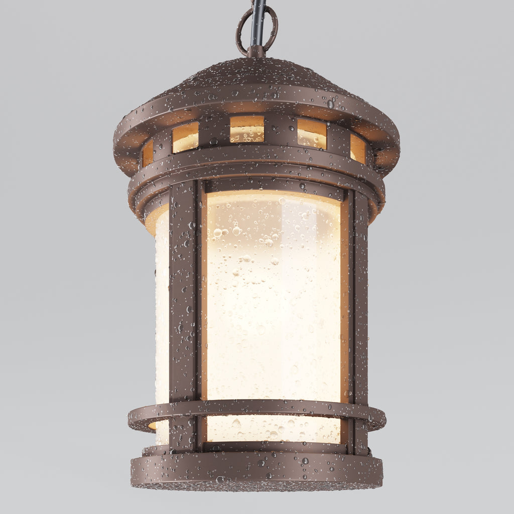 Lampa wisząca Outdoor Salamanca IP44 1xE27 O031PL-01BR | Brązowy