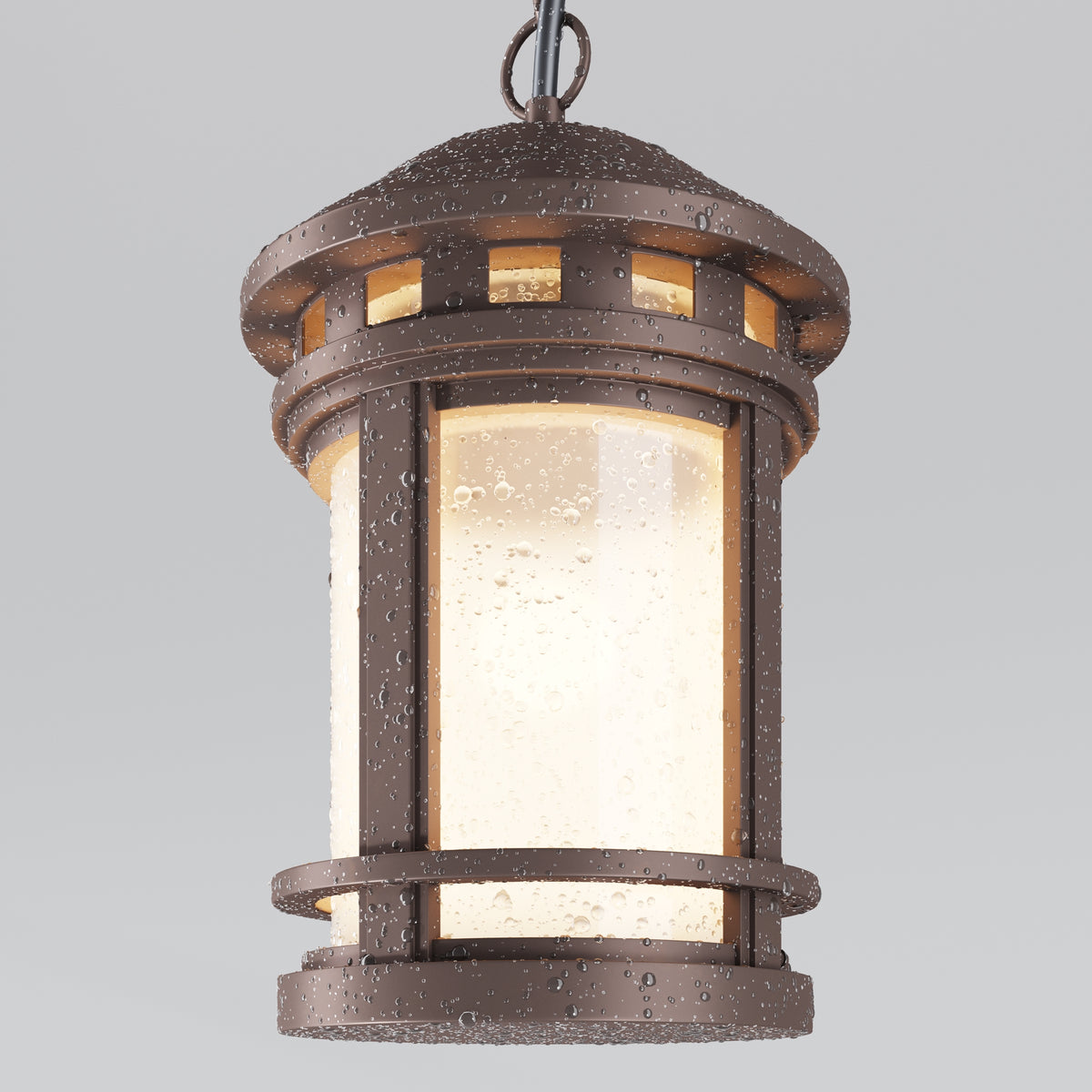 Lampa wisząca Outdoor Salamanca IP44 1xE27 O031PL-01BR | Brązowy