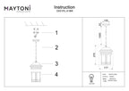 Lampa wisząca Outdoor Salamanca IP44 1xE27 O031PL-01BR | Brązowy