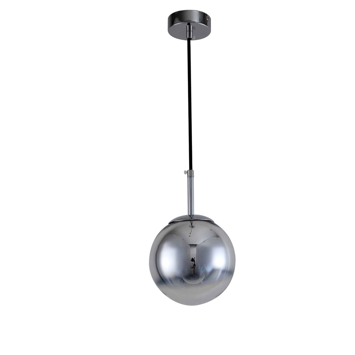 Lampa wisząca PALLA, mała, chrom, 1x40W E14