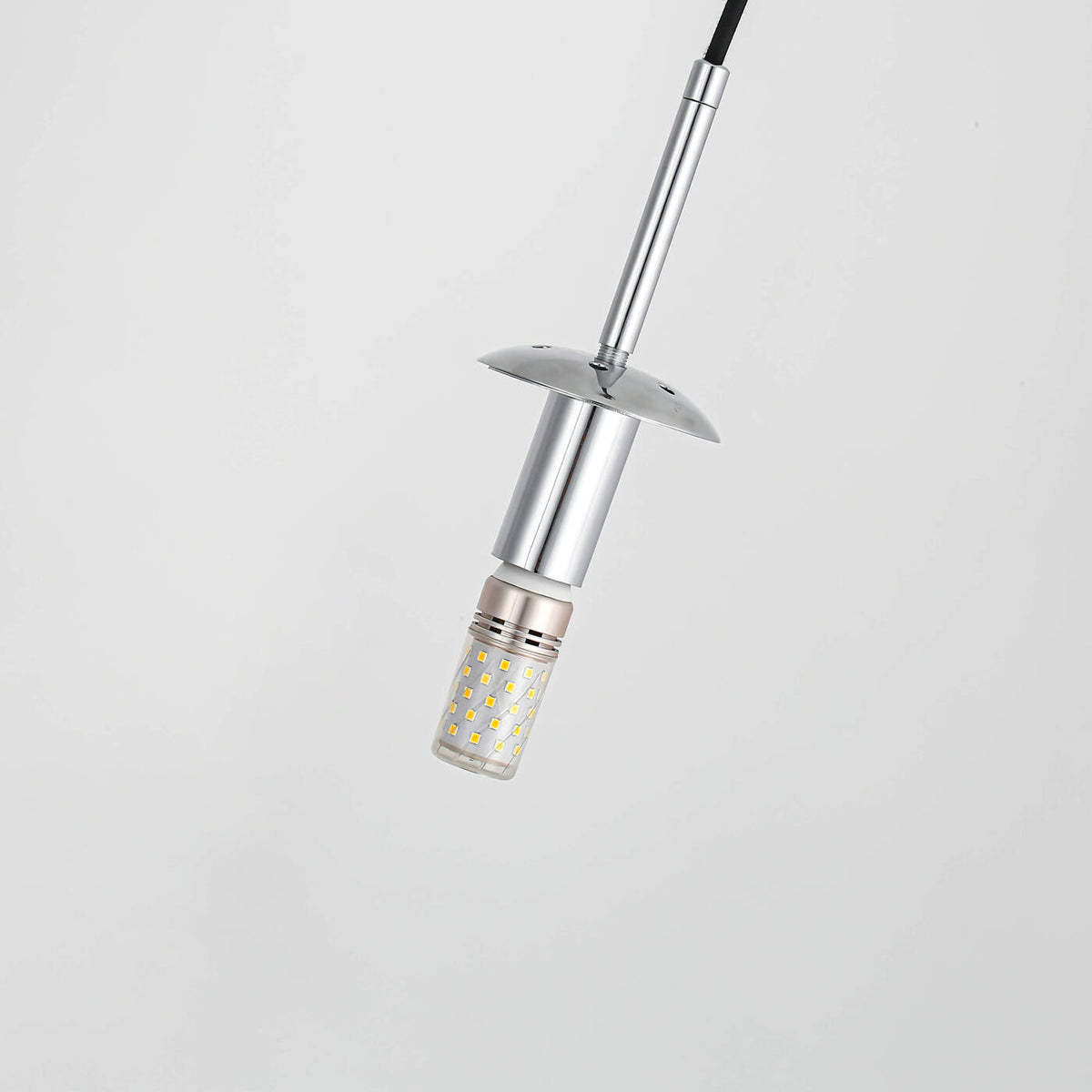 Lampa wisząca PALLA, mała, chrom, 1x40W E14