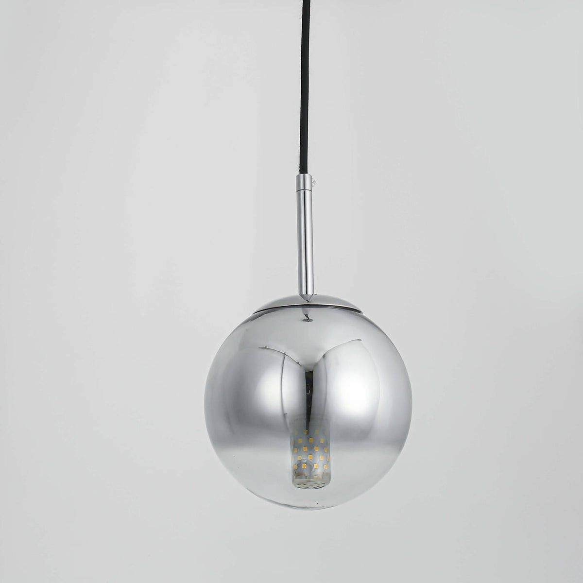 Lampa wisząca PALLA, mała, chrom, 1x40W E14