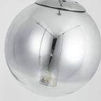 Lampa wisząca PALLA, mała, chrom, 1x40W E14