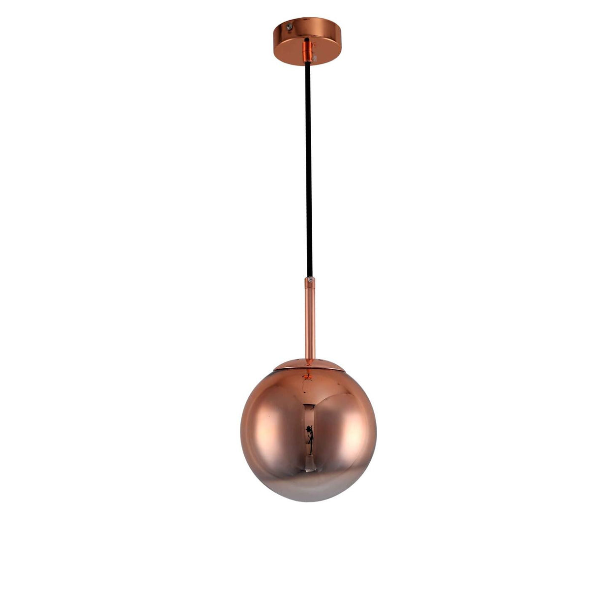 Lampa wisząca PALLA, mała, miedziana, 1x40W E14