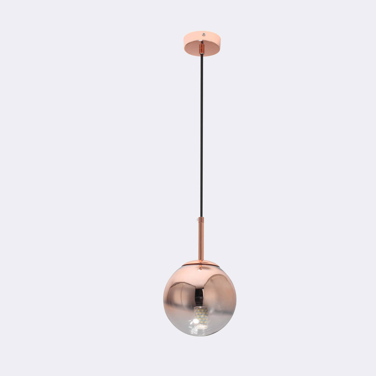 Lampa wisząca PALLA, mała, miedziana, 1x40W E14